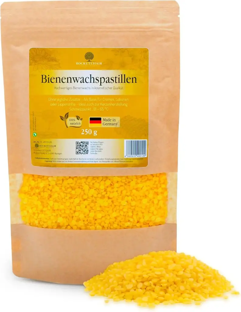 Rocketchair Bienenwachs Pastillen 100 Gramm - hochwertige Mischung in kosmetischer Qualität